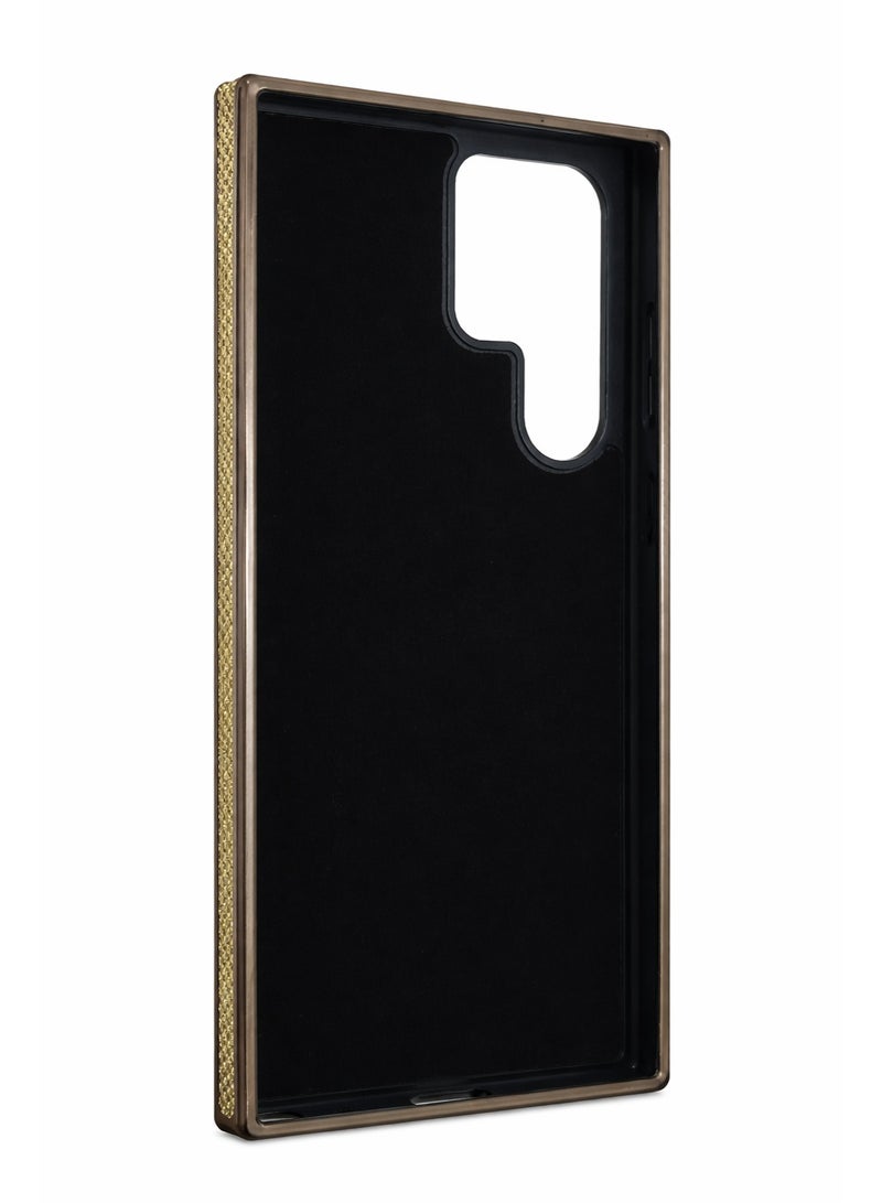 Samsung Galaxy S25 Ultra Wireless Charging Case – Champagne Gold Micro-Textured Luxury Cover with Magnetic Ring, Slim Protective Design - Image 5